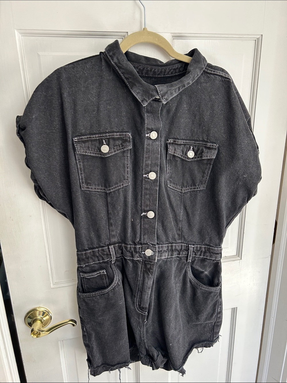 Denim Romper